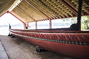 Canoe Prints: Maori boat, Waitangi Treaty Grounds, Bay of Islands, Northland Region, North Island