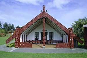 Lawn Prints: Maori marae