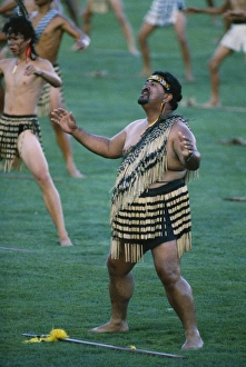 Singer Prints: Maoris perform traditional action songs