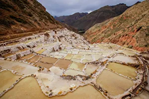 Salt Mineral Prints: Maras Salt Mines (Salineras de Maras), Peru, South America