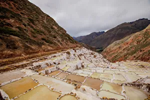 Salt Mineral Prints: Maras Salt Mines (Salineras de Maras), Peru, South America