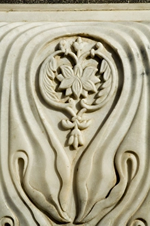 Mughal Prints: Marble detail from the Bibi ka Maqbara