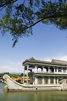 Yihe Yuan Prints: The Marble Boat at Yihe Yuan (The Summer Palace), UNESCO World Heritage Site