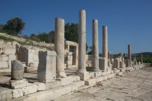 Preserved Prints: Marble Columns, Shop Entrance (background)