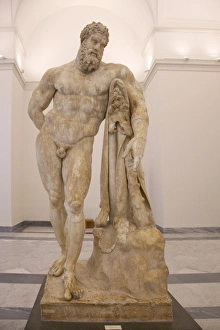 Images Dated 28th April 2010: Marble figure, sculpture dating from the 2nd century AD, National Archaeological