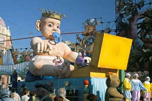 Mardi Gras Prints: Mardi Gras carnival parade in Place Massena, Nice, Alpes-Maritimes, Provence