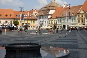 Mare Square, Sibiu, Transylvania, Romania, Europe