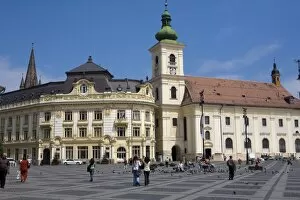 Images Dated 22nd June 2009: Mare Square, Sibiu, Transylvania, Romania, Europe