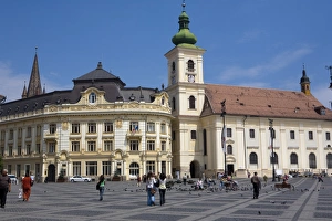 Images Dated 22nd June 2009: Mare Square, Sibiu, Transylvania, Romania, Europe