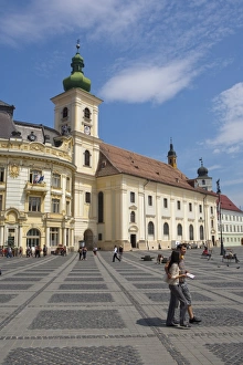 Images Dated 22nd June 2009: Mare Square, Sibiu, Transylvania, Romania, Europe