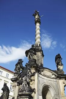 Marian Plague Column in Lower Square (Dolni Namesti), Olomouc, Moravia