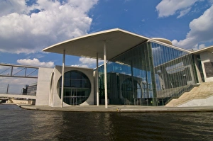 The Marie-Elisabeth-Luders-Haus and the River Spree, Berlin, Germany, Europe