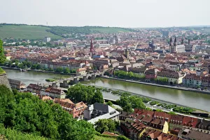 Bavaria Prints: Marienberg Fortress, Wurzburg, Bavaria, Germany, Europe