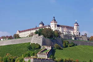 Bavaria Prints: Marienberg Fortress, Wurzburg, Franconia, Bavaria, Germany, Europe