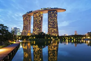 Vacations Prints: Marina Bay Sands Hotel, Singapore, Southeast Asia, Asia
