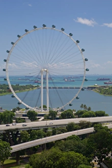 Ferris Wheel Prints: Marina Bay, Singapore Flyer, Singapore, Southeast Asia