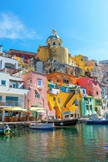 Marina di Corricella, Procida, Flegrean Islands, Campania, Italy, Europe