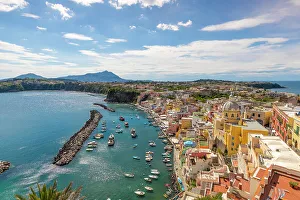 Marina di Corricella, Procida, Flegrean Islands, Campania, Italy, Europe