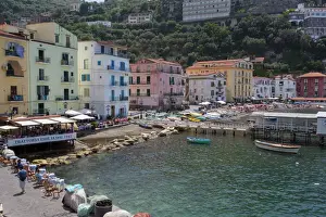 Medium Group Of People Prints: Marina Grande, Sorrento, Costiera Amalfitana (Amalfi Coast), UNESCO World Heritage Site