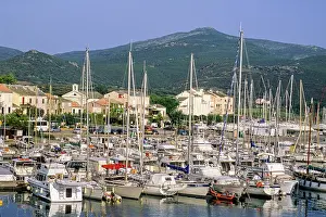 Docked Prints: Marina of Macinaggio, part of the municipilaty of Rogliano