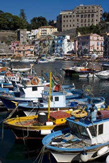 Images Dated 1st August 2010: The Marina Piccola (small marina), Sorrento, UNESCO World Heritage Site