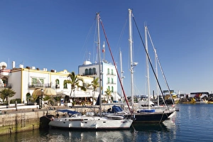 Canaries Prints: Marina, Puerto de Mogan, Gran Canaria, Canary Islands, Spain, Atlantic, Europe