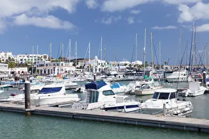 Typically Spanish Gallery: Marina Rubicon, Playa Blanca, Lanzarote, Canary Islands, Spain, Atlantic, Europe