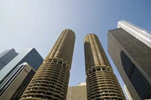 Images Dated 17th April 2009: Marina Towers, the corn cobs, Chicago, Illinois, United States of America, North America