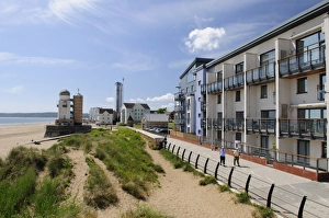 Images Dated 16th June 2009: Marina Towers Observatory and seafront development, Swansea, Wales, United Kingdom