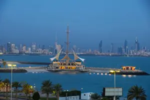 Kuwait City Prints: Marina Waves Leisure complex, a three-storey leisure complex specialising in land and sea activities