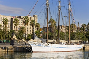 Maritime Prints: Maritime Museum in Port Vell District, Barcelona, Catalonia, Spain, Europe