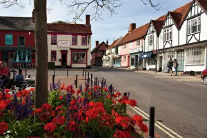 Street Scenes Prints: Market Hill, Woodbridge, Suffolk, England, United Kingdom, Europe