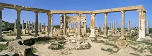 Images Dated 26th April 2005: Market, Leptis Magna, UNESCO World Heritage Site, Tripolitania, Libya, North Africa