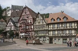 Timbered Collection: The market place, Miltenberg am Main, Bavaria, Germany, Europe