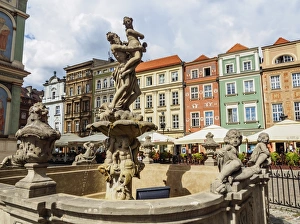 Market Square and Fountain of Proserpine, Old Town, Poznan, Greater Poland, Poland