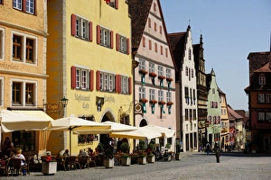 Franconia Prints: The market Square, Rothenburg ob der Tauber