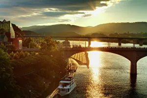 Connection Prints: Market Street Bridge, Chattanooga, Tennessee, United States of America, North America