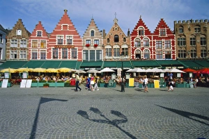 Restaurant Prints: The Markt, Bruges, Belgium