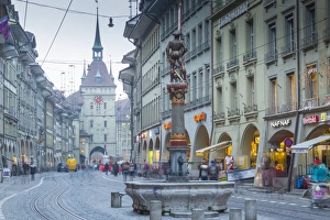 Bern Prints: Marktgasse, Bern, Jungfrau region, Bernese Oberland, Swiss Alps, Switzerland, Europe