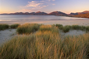 North Harris Prints: Marram grass and beach near Luskentyre