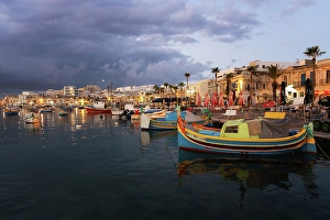 Marsaxlokk Prints: Marsaxlokk Harbour, Marsaxlokk, Malta
