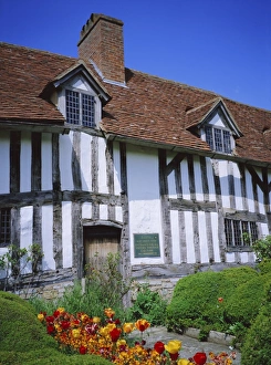 Tudor Prints: Mary Ardens House, Wilmcote, Warwickshire, England, UK, Europe