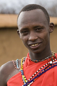 Images Dated 2nd October 2008: Masai man, Masai Mara, Kenya, East Africa, Africa