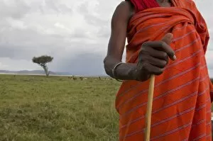 Images Dated 2nd October 2008: Masai man, Masai Mara, Kenya, East Africa, Africa