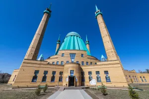 Kazakhstan Prints: Mashkhur Zhusup Mosque, Pawlodar, Eastern Kazakhstan, Central Asia, Asia