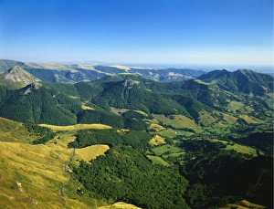 Auvergne Prints: Massif Central, Auvergne Volcanoes National Park, France