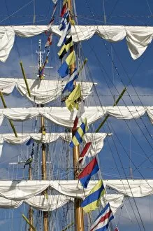 Three masted boat, the Cuauhtemoc from Mexico during Armada 2008, Rouen