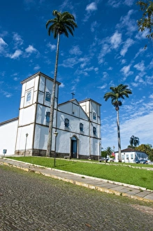 Pirenopolis Prints: Matrix Church of Our Lady of the Rosary, Pirenopolis, Goais, Brazil, South America
