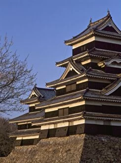 Matsumoto castle, one of only three remaining original wooden castles, Nagano-ken