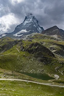 Valais Prints: Matterhorn mountain, Zermatt, Valais, Swiss Alps, Switzerland, Europe